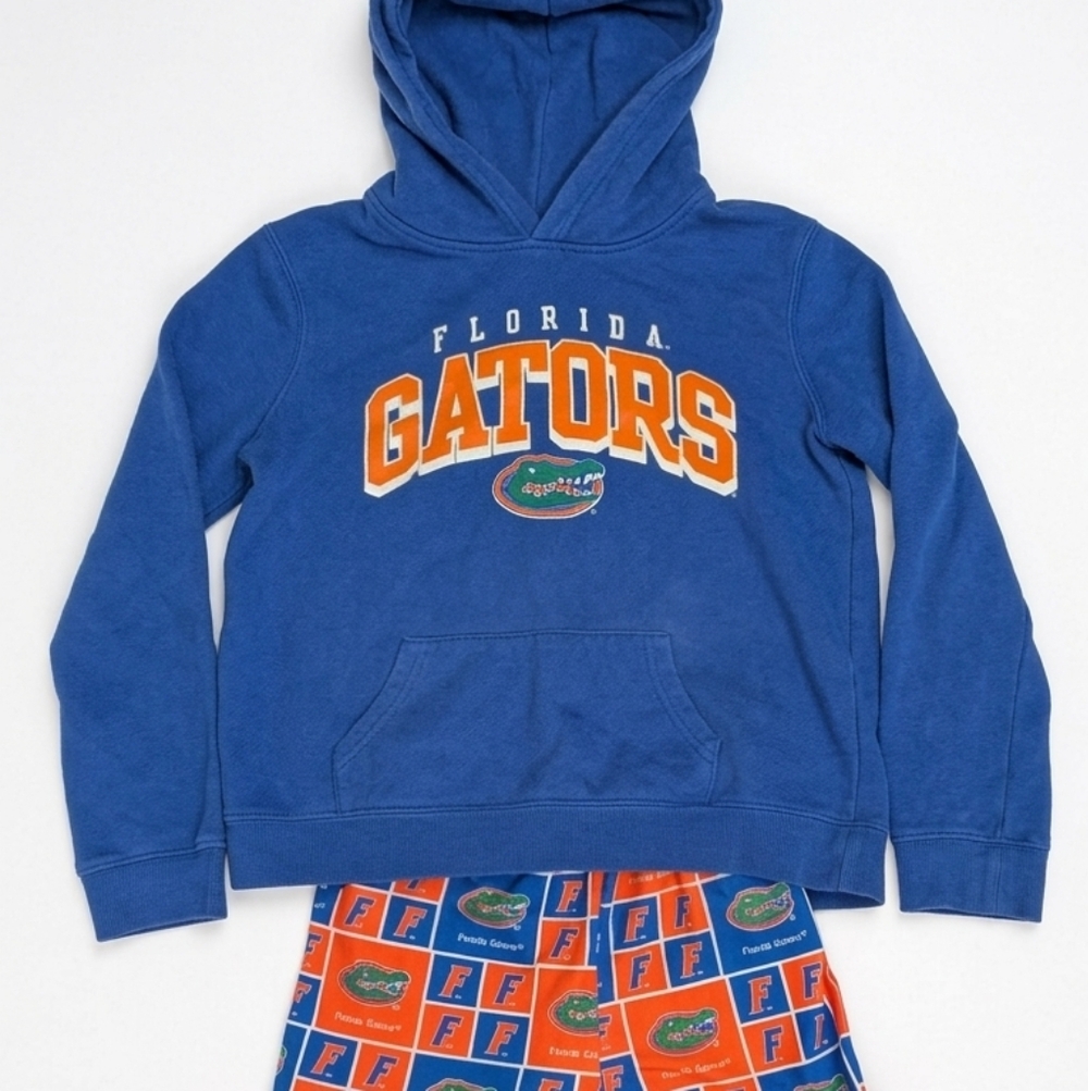 Florida Gators Girls Youth Hoodie & Ruffle Shorts Set Size 10-12 Fanatics NCAA